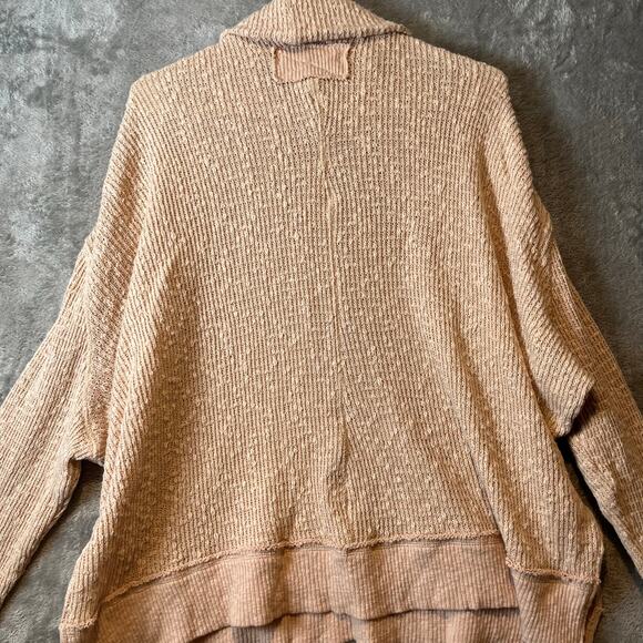 Free People Tommy Turtle Sweater Tan Brown Size Large - Picture 4 of 6